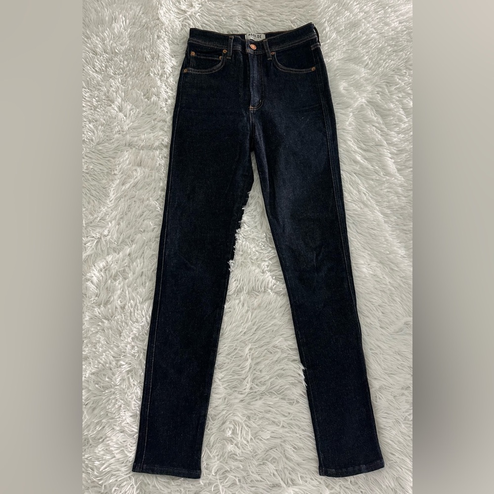 AGOLDE Roxanne Super High Rise Skinny Jeans sz‎ 25